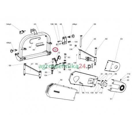 Sworzeń wahacza MBL Tehnos T00294