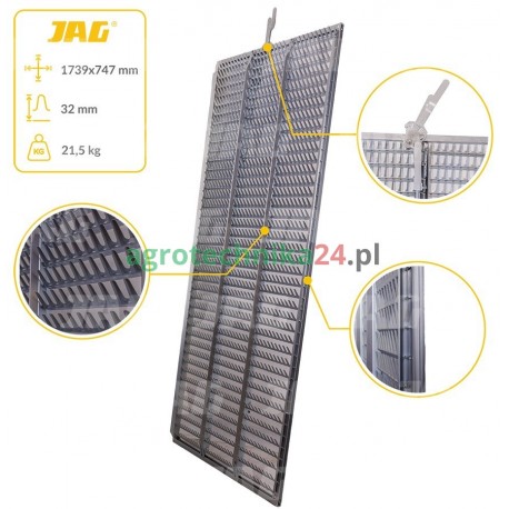 Sito żaluzjowe górne ocynk do kukurydzy (głebokie lamelki) JAG05-0308