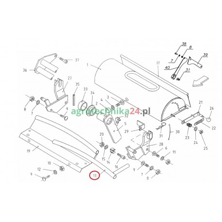 Rurka spawana prasy Unia 5595/017-03-300