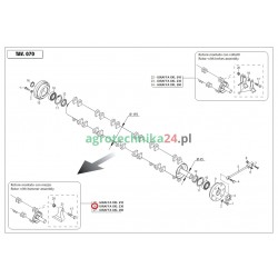 Wirnik z bijakami mulczera Giraffa XXL Maschio Gaspardo M3442342001R