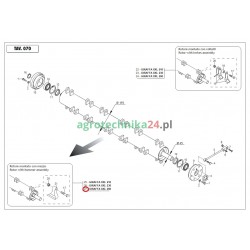Wirnik z bijakami mulczera Giraffa XXL Maschio Gaspardo M3442542001R