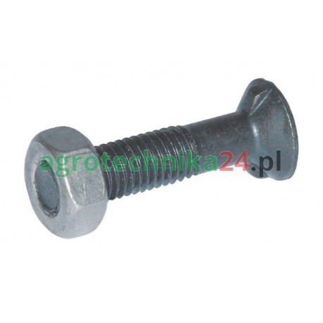 Śruba płużna 2-noskowa DIN11014 M12x35 mm kl. 8.8 z nakrętką