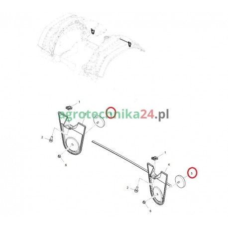 Reflektor Massey Ferguson 4271028M2
