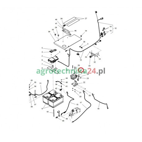 Przełącznik odcinający Massey Ferguson 4353185M3