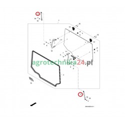 Sprężyna gazowa tylnej szyby Massey Ferguson 4383941M2
