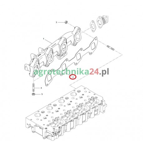 Uszczelka kolektora wylotowego Massey Ferguson ACP0309490