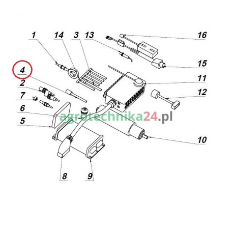 Kabel zasilający silnik elektryczny 1m Unia 30285055
