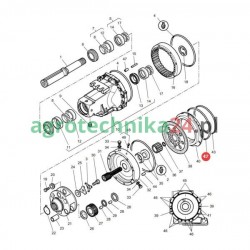 Pierścień oring tłoka hamulca Massey Ferguson 3716252M1