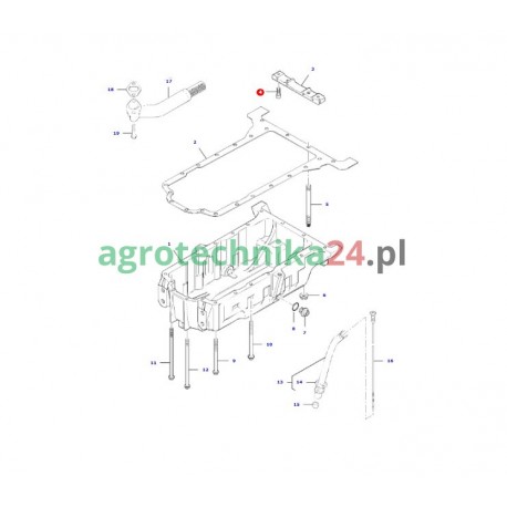 Śruba imbusowa M6x20 Massey Ferguson 3637236M1