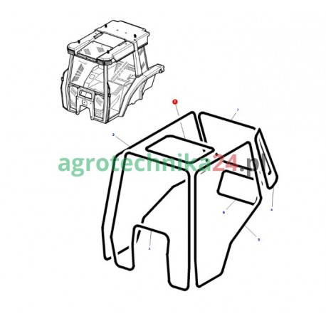 Uszczelka włazu Massey Ferguson 3781520M1
