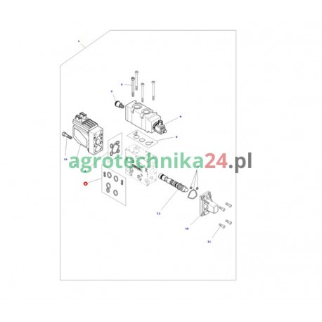 Zestaw pierścieni uszczelniających Massey Ferguson V35232100