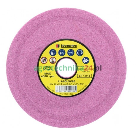 Tecomec Tarcza szlifierska do ostrzałki do łańcuchów miękka 13165