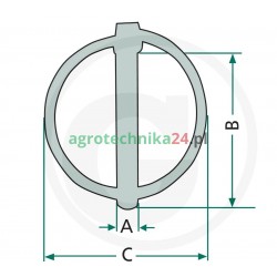Zestaw zawleczek zatrzaskowych 4,5x41x47