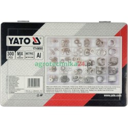 Zestaw 300 podkładek aluminiowych mix rozmiarów YATO YT-06865