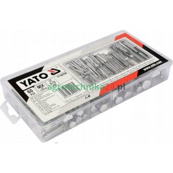 Komplet sworzni z łbem i otworem Yato YT-06786