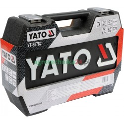 Yato klucze nasadowe zestaw kluczy nasadowych nasadki 72el YT-38782 Torx