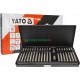 YATO YT-0400 Zestaw bitów klucze imbus torx spline hex 40 el kaseta metal