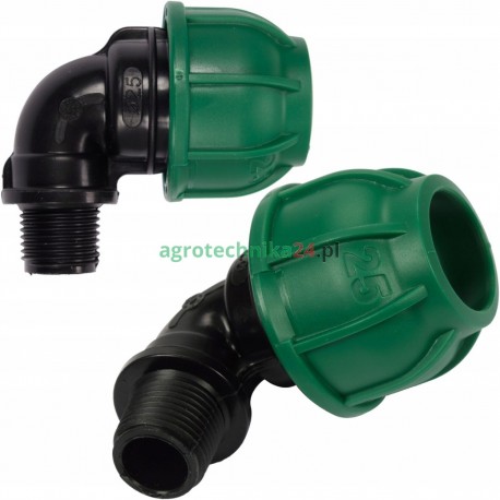 Kolanko FLO do rur pe 90° 25X GZ 1/2 88871