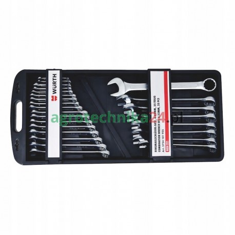 Zestaw narzędzi Wurth Red Stripe 6-32 mm Oczkowo-Płaskich 25 elementów