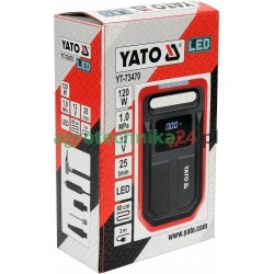 Kompresor Samochodowy z Wyświetlaczem LCD 12V 25l/min 10 bar YATO