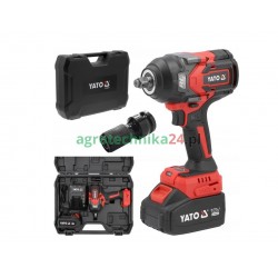 YATO KLUCZ UDAROWY BEZSZCZOTKOWY AKUMULATOROWY 1/2'' 1200NM 4Ah