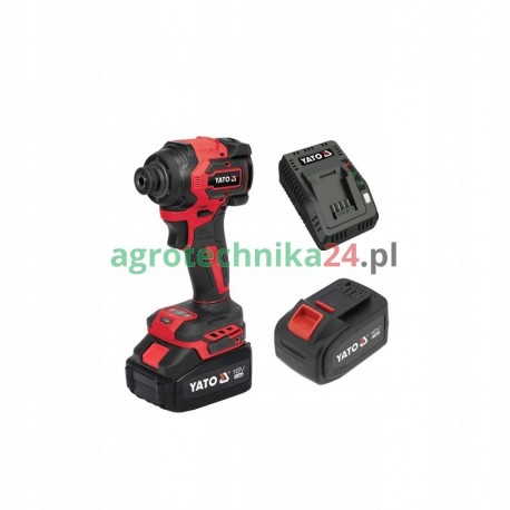 ZAKRĘTARKA UDAROWA 18V, 1/4'', 230 NM - AKUMULATOR 4 AH YATO