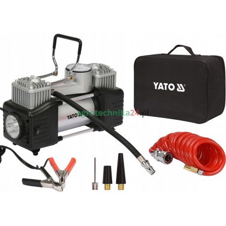 KOMPRESOR SAMOCHODOWY Z LAMPĄ LED, 250W YATO