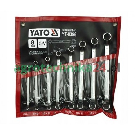 Klucz oczkowy Yato stal chromowo-wanadowa 8 szt. 6-22 mm