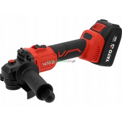 Szlifierka kątowa aku. bezszczotkowa ładowarka YATO